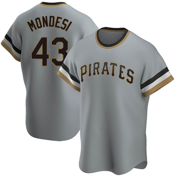 Raul Mondesi Men's Replica Pittsburgh Pirates Gray Road Cooperstown Collection Jersey