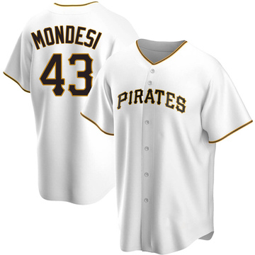 Raul Mondesi Men's Replica Pittsburgh Pirates White Home Jersey