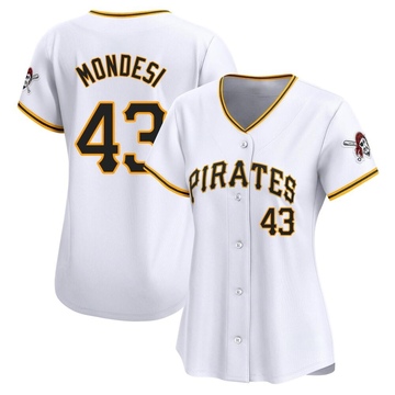 Raul Mondesi Women's Limited Pittsburgh Pirates White Home Jersey