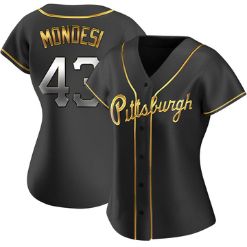 Raul Mondesi Women's Replica Pittsburgh Pirates Black Golden Alternate Jersey