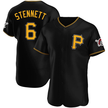 Rennie Stennett Men's Authentic Pittsburgh Pirates Black Alternate Jersey