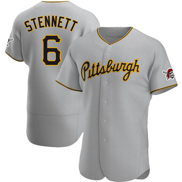 Rennie Stennett Men's Authentic Pittsburgh Pirates Gray Road Jersey