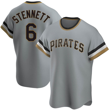 Rennie Stennett Men's Replica Pittsburgh Pirates Gray Road Cooperstown Collection Jersey