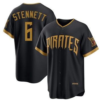 Rennie Stennett Youth Limited Pittsburgh Pirates Black 2026 City Connect Stadium Jersey