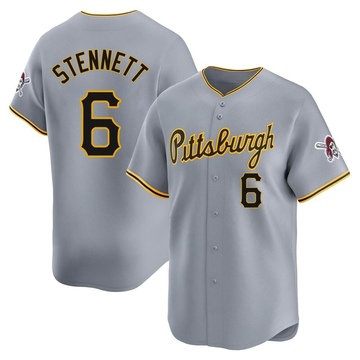 Rennie Stennett Youth Limited Pittsburgh Pirates Gray Away Jersey