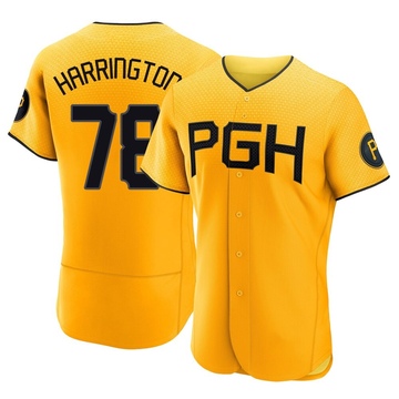 Thomas Harrington Men's Authentic Pittsburgh Pirates Gold 2023 City Connect Jersey