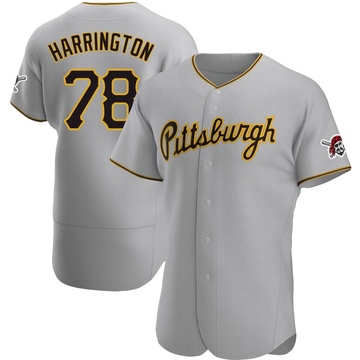 Thomas Harrington Men's Authentic Pittsburgh Pirates Gray Road Jersey