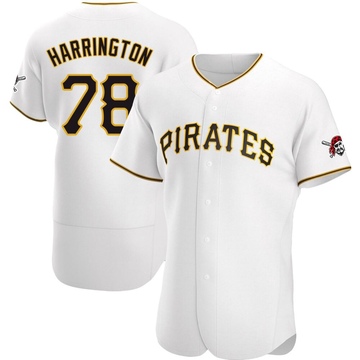 Thomas Harrington Men's Authentic Pittsburgh Pirates White Home Jersey