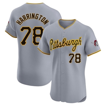 Thomas Harrington Men's Elite Pittsburgh Pirates Gray Road Jersey