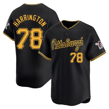 Thomas Harrington Men's Limited Pittsburgh Pirates Black Alternate Jersey