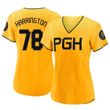 Thomas Harrington Women's Replica Pittsburgh Pirates Gold 2023 City Connect Jersey