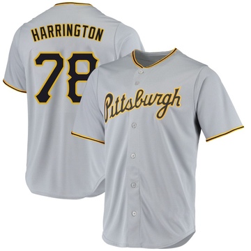 Thomas Harrington Youth Replica Pittsburgh Pirates Gray Road Jersey