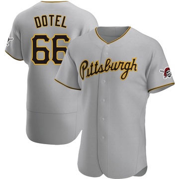 Wilber Dotel Men's Authentic Pittsburgh Pirates Gray Road Jersey