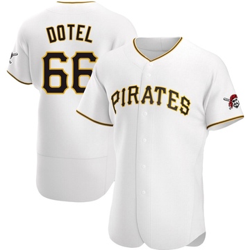 Wilber Dotel Men's Authentic Pittsburgh Pirates White Home Jersey