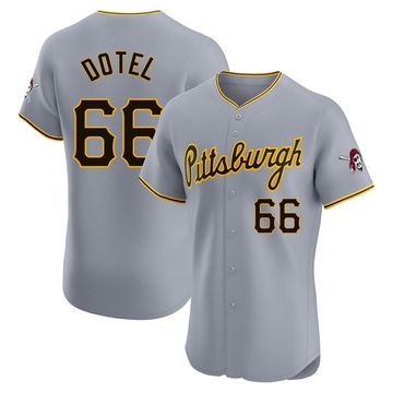 Wilber Dotel Men's Elite Pittsburgh Pirates Gray Road Jersey