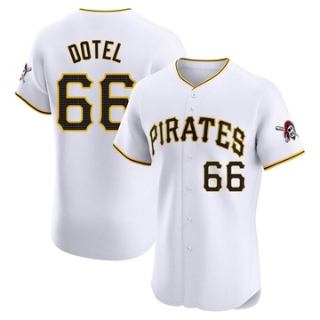 Wilber Dotel Men's Elite Pittsburgh Pirates White Home Jersey
