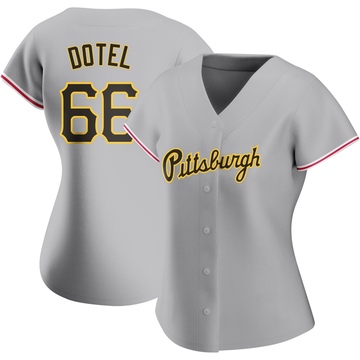 Wilber Dotel Women's Replica Pittsburgh Pirates Gray Road Jersey
