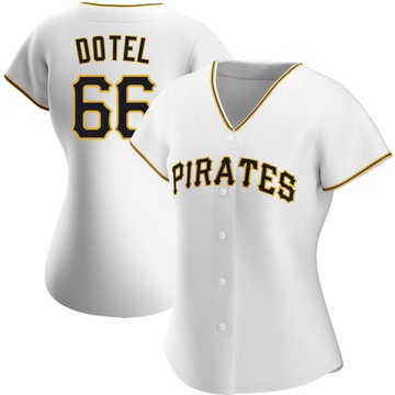 Wilber Dotel Women's Replica Pittsburgh Pirates White Home Jersey
